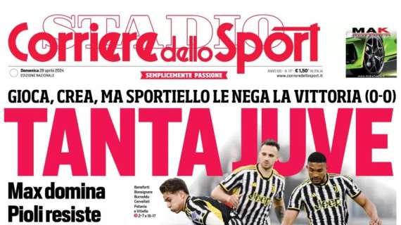 "La sfilata dei campioni, l'Inter freme dalla festa scudetto": Il Corriere dello Sport in apertura