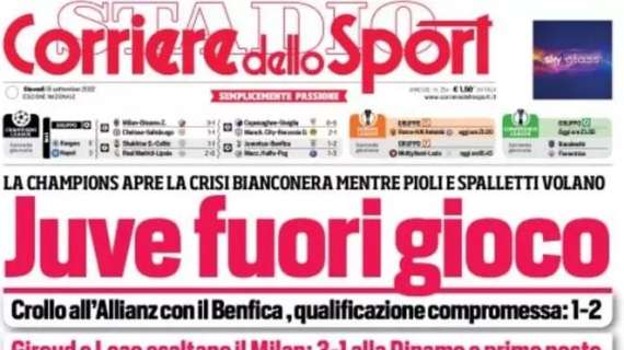 L'apertura del CorSport: "Juve fuori gioco". Qualificazione compromessa per i bianconeri