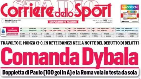 Il Corriere dello Sport in apertura: "Gosens va al Bayer, Inzaghi vuole un centrale"