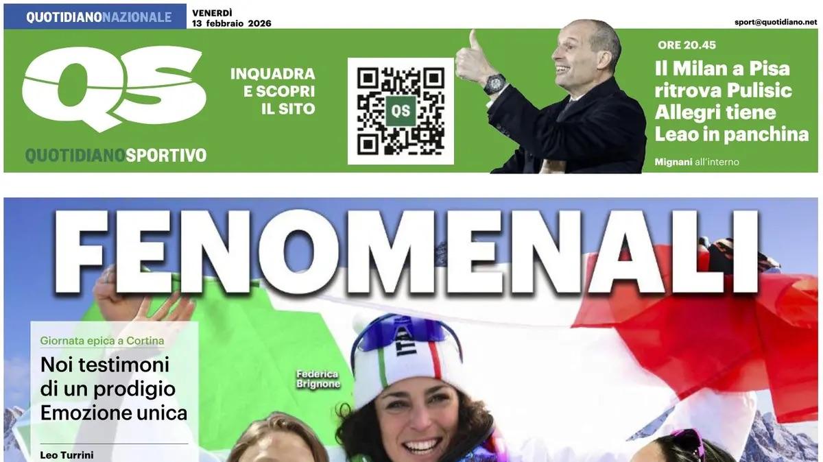 "Inter-Juventus. Sarà il derby dei fratelli Thuram": la prima pagina del QS