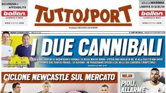 Tuttosport in apertura: "Ciclone Newcastle sul mercato: compro tutti"