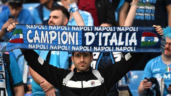 Napoli campione d'Italia per la quarta volta. Il messaggio dell'Inter