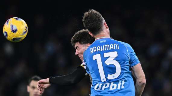 Napoli, Rrahmani ko contro la Juve a 9 giorni dall'Inter: risentimento all'adduttore per il centrale