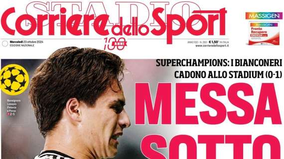 "Inter da super otto, Motta questa è brutta": le prime pagine dei quotidiani sportivi