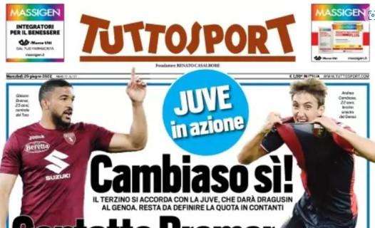 L'apertura di Tuttosport: "Oggi è il Lukaku-day. Il belga è pronto"