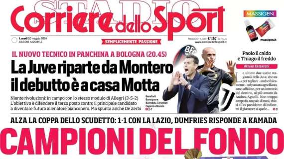 Campioni del fondo, Zhang ai saluti, Oaktree avanza. L'apertura del Corriere dello Sport