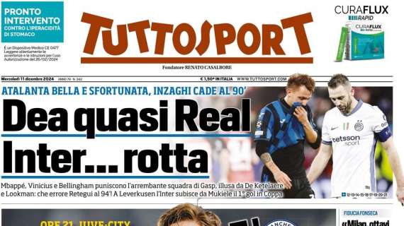 "Inter, Mukiele serve l'amaro": l'apertura di Tuttosport dopo la Champions