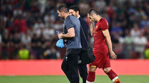 Roma, brutte notizie per Mkhitaryan: l'armeno esce al 15' per una ricaduta