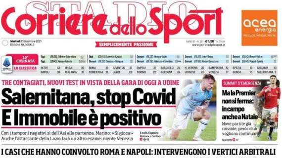 Corriere dello Sport: "Vertici arbitrali sui casi del week end: giusto annullarli"