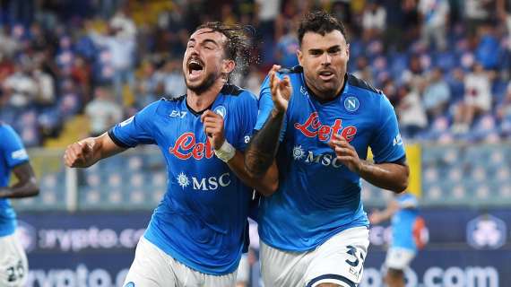 Serie A, il Napoli vince sul campo del Genoa. 0-0 tra Sassuolo e Samp