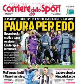 "Una squadra a metà": la prima pagina del Corriere dello Sport sentenzia la Juve