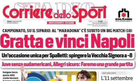 L'apertura del Corriere dello Sport: "Gratta e vinci Napoli"