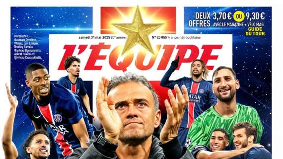 L'Equipe scommette contro l'Inter e vota PSG: "La stella accessibile"