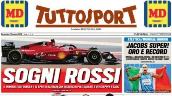 Tuttosport apre con i nerazzurri: "L'Inter perduta"