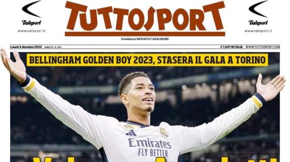 L'apertura di Tuttosport: "Inter boom con aiutini ma sale la fiducia Juve"