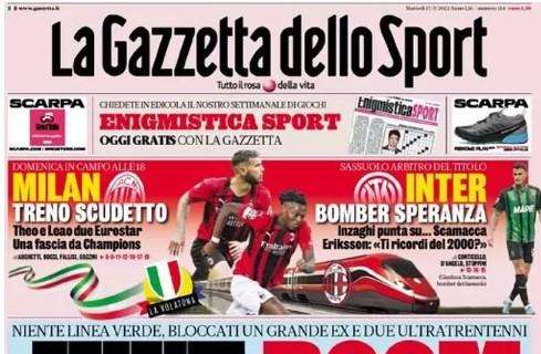 La prima pagina de La Gazzetta dello Sport: "Juve boom: Pogba, Perisic e Di Maria"