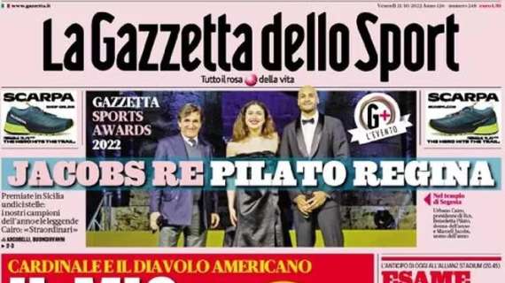 L'apertura de La Gazzetta dello Sport - "Inzaghi insiste su Calha-Micki"