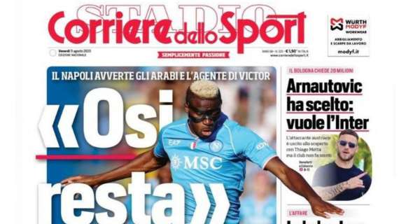 Il Corriere dello Sport: "Arnautovic ha scelto, vuole l'Inter"