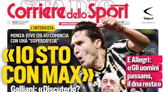 Il Corriere dello Sport in prima pagina: "Effetto Mazzarri a Napoli, contro l'Inter per la zona-scudetto"