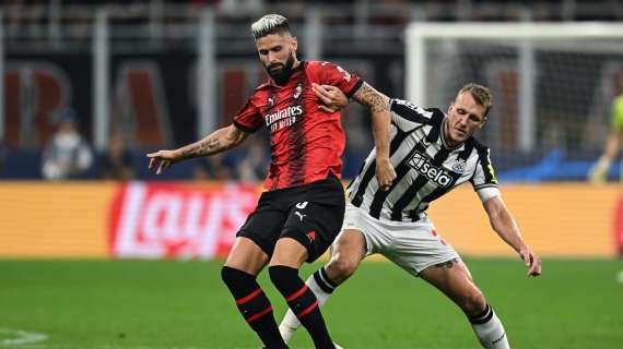 Il Milan sbatte sul Newcastle: scialbo 0-0. E Pioli perde Maignan