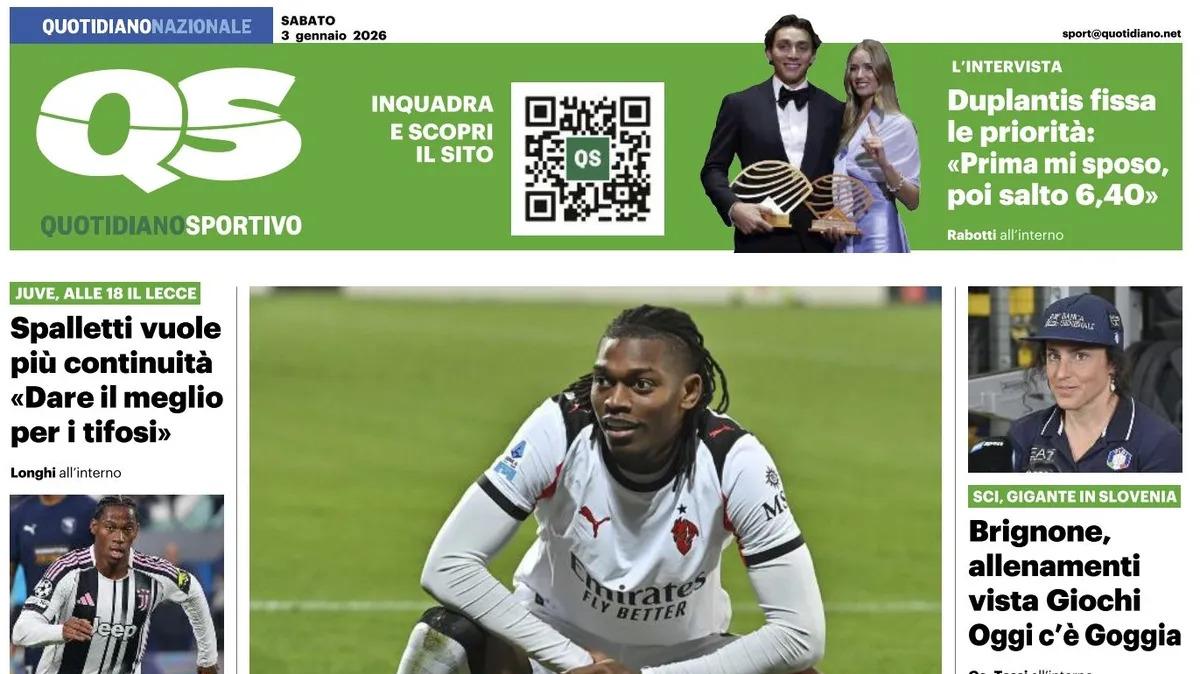 "Bologna a Milano, serve un Castro versione Lautaro", la prima pagina del Quotidiano Sportivo