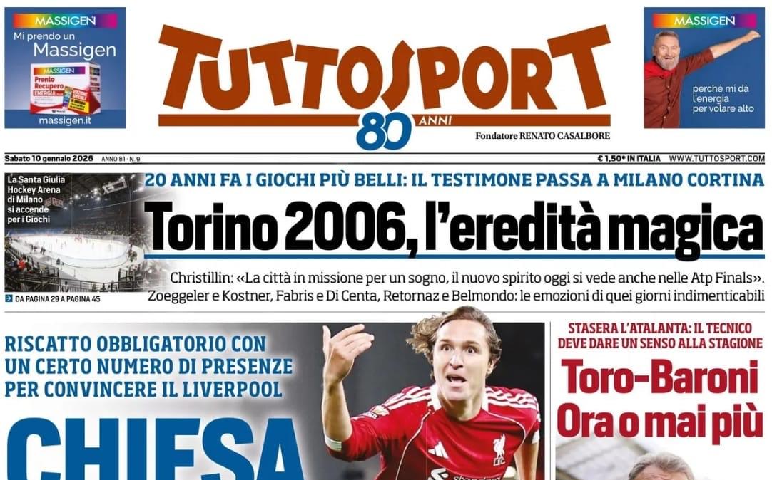 "Virata Inter. L’obiettivo diventa Molina": l'apertura di Tuttosport sul mercato