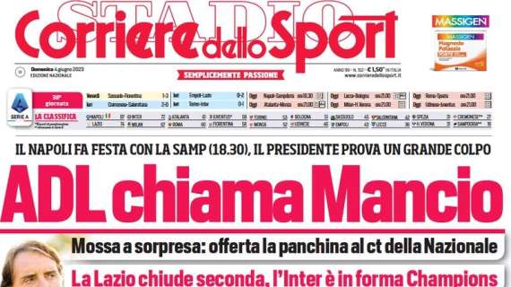 L'apertura del CorSport: "ADL chiama Mancio. E l'Inter è in forma Champions"