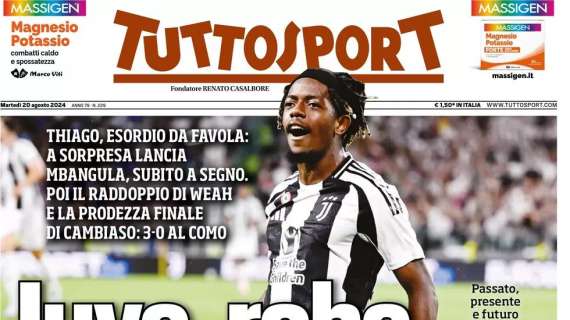 "Juve, robe da Motta": la prima pagina di Tuttosport