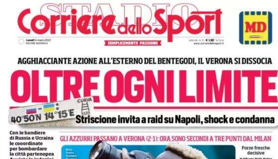 Il Corriere dello Sport in prima pagina: "Frena l'Inter e scatta Osi"