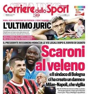 "Allarme Inter, c'era una volta il bunker": l'apertura del Corriere dello Sport