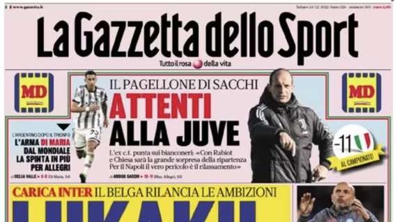 Rassegna stampa - Le prime pagine di sabato 24 dicembre