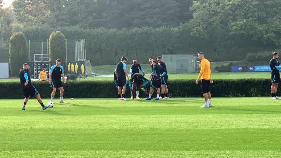 L'INTERISTA - In corso la rifinitura pre Viktoria: Lukaku in gruppo, non si vede Brozovic - FOTO