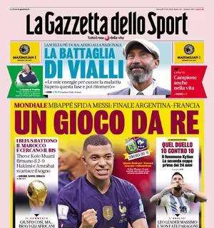 La prima pagina della Gazzetta dello Sport: "Missione rilancio per Correa"