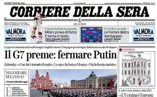 Il Corriere della Sera: "Inter, la speranza è l'ultima a morire"