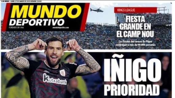 Mundo Deportivo: "Inter e Napoli su Inigo Martinez, ma il giocatore vuole il Barça"