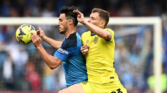 Inter in affanno, Gagliardini espulso: il Napoli non ne approfitta, al “Maradona” è 0-0 al 45'