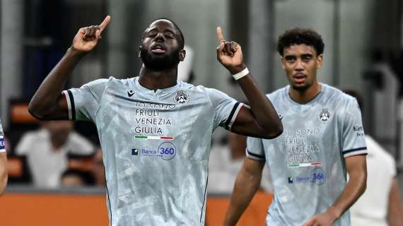 Buco di Bisseck, segna Atta: Udinese clamorosamente avanti 2-1 a San Siro
