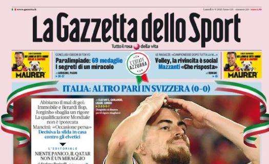 La Gazzetta dello Sport in apertura: "Dumfries pronto, Inter col turbo"