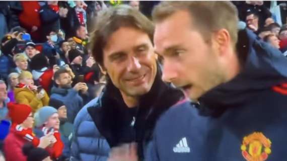 FOTO - Conte su Instagram dopo l'abbraccio con Eriksen: "Felice di averti rivisto"