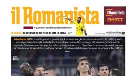 il Romanista ammette: "La Roma ha provato solo a contenere l'Inter"