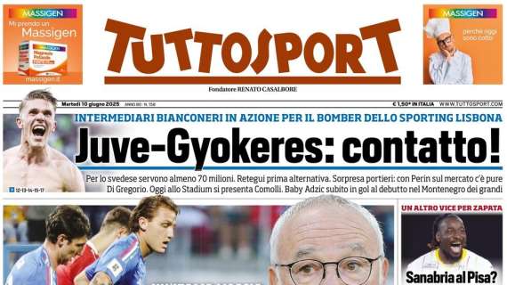 "Italia moscia. Ranieri, vai avanti tu?": la prima pagina di Tuttosport