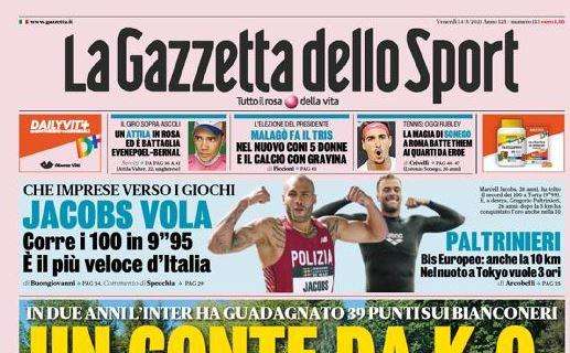 La Gazzetta dello Sport in apertura: “Un Conte da KO”