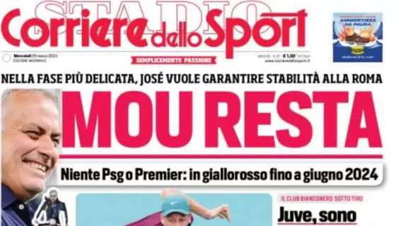 Il CorSport titola in apertura: "Zhang in difficoltà, lo finanziano i tifosi"