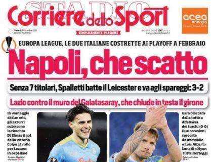 Il Corriere dello Sport in prima pagina: "Napoli, che scatto"