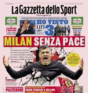 "Perché Inzaghi crede nel Triplete dell'Inter": la prima pagina della Gazzetta dello Sport