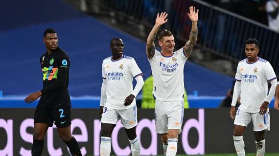 L'Inter attacca e crea, il Real Madrid segna: al 45' è 1-0 per i blancos