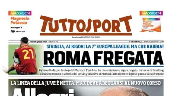 Tuttosport in prima pagina: "Retegui: l'Inter piazza lo scatto decisivo"
