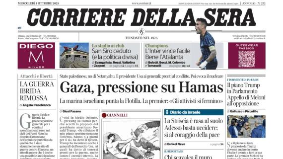 "L’Inter si diverte con capitan Lautaro": l'apertura del Corriere della Sera