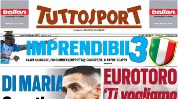 Tuttosport in apertura: "Lautaro spietato, il Milan s'è perso". Inter seconda in solitaria