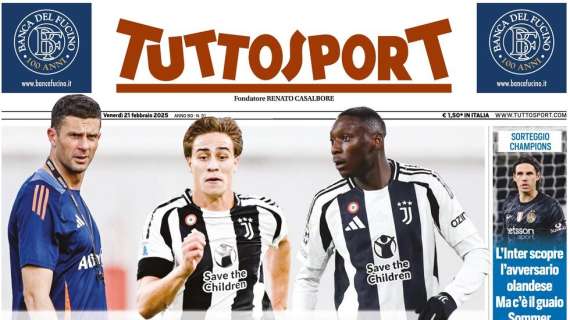 Sorteggio Champions, l'Inter scopre l'avversario. Ma c'è il guaio Sommer: Tuttosport in prima pagina